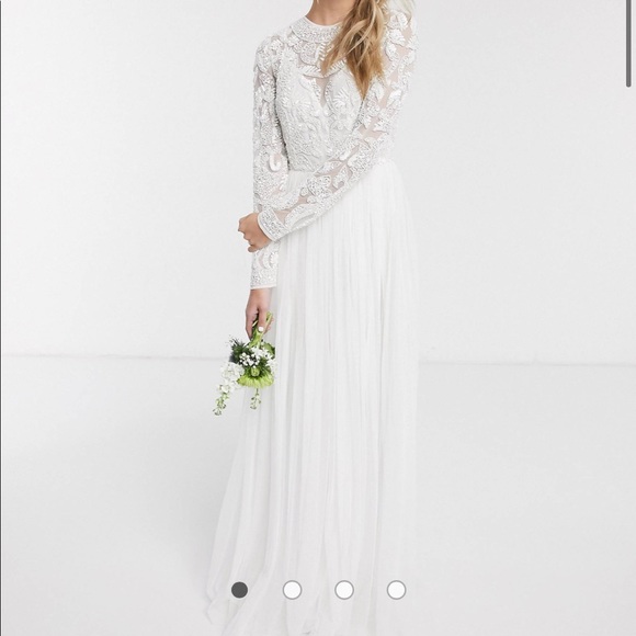 ASOS | Dresses | Asos Edition Elizabeth Beaded Bodice Wedding Dress |  Poshmark